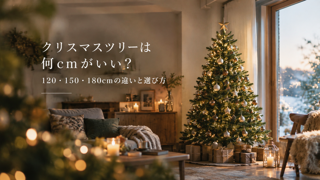 クリスマスツリーは何cmがいい?120・150・180cmの違いと選び方